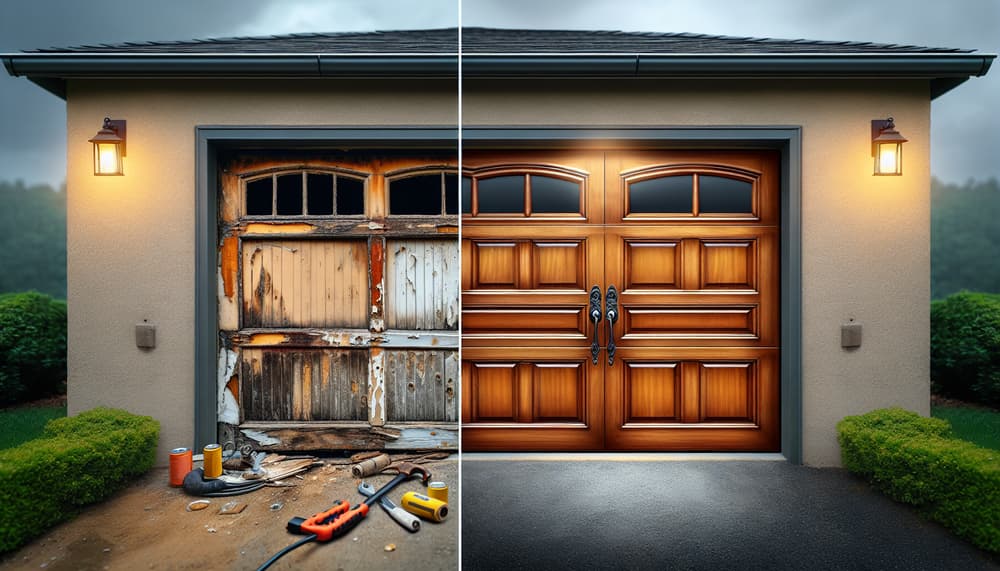 Garage door work in Post Falls